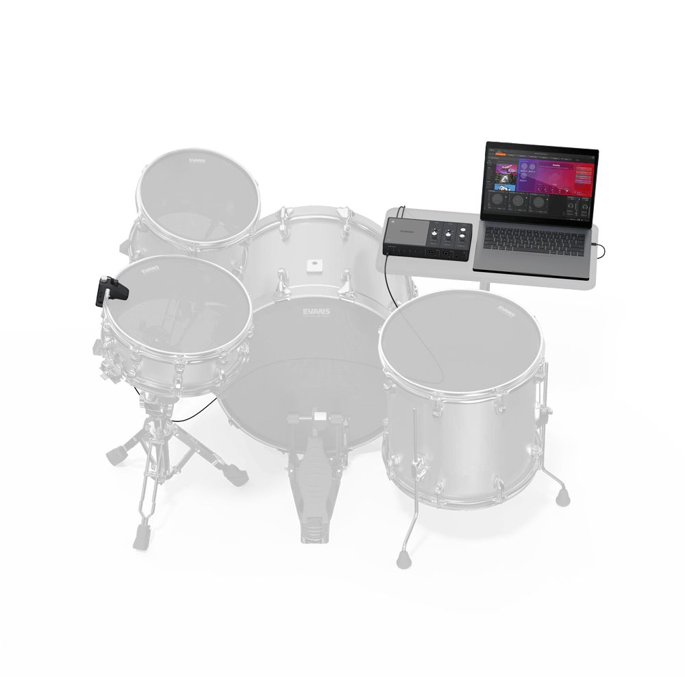 Evans Hybrid Sensory Percussion starterspakket, 1 drumsensor