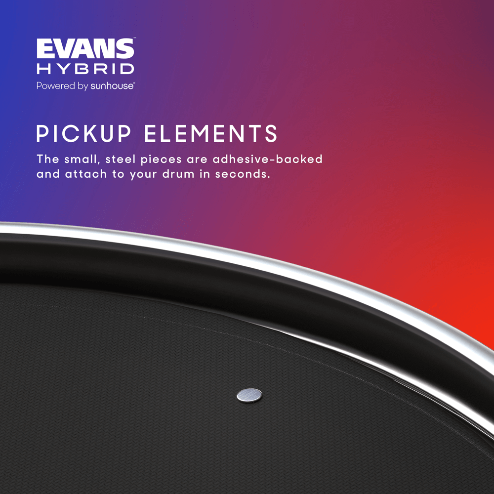 Evans Éléments de captation Hybrid Sensory Percussion, pack de 12