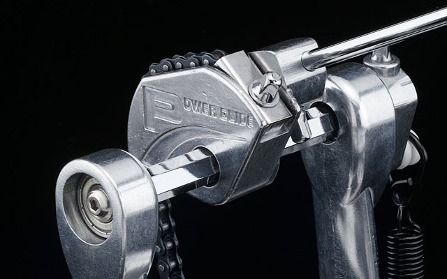 Close-up of the Tama PowerGlide CAM for a strong punch