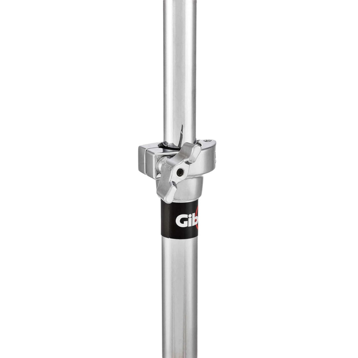 Close-up of the adjustable clamp on Gibraltar 5000 Series 5709 Medium Weight Cymbal Boom Stand with durable metal construction