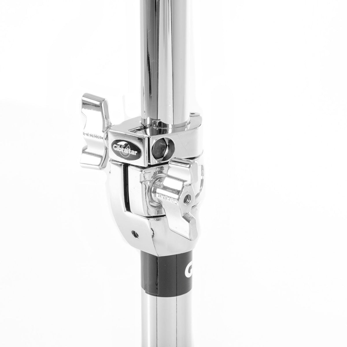 Close-up of the adjustable chrome locking mechanism on the Gibraltar 6000 Series 6707 Double Braced Hi Hat Stand