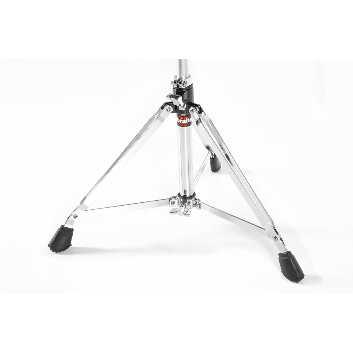 Gibraltar 6608 15,5" Vinyl Motorcycle Drum Throne with sturdy double-braced chrome base and rubber feet for stability