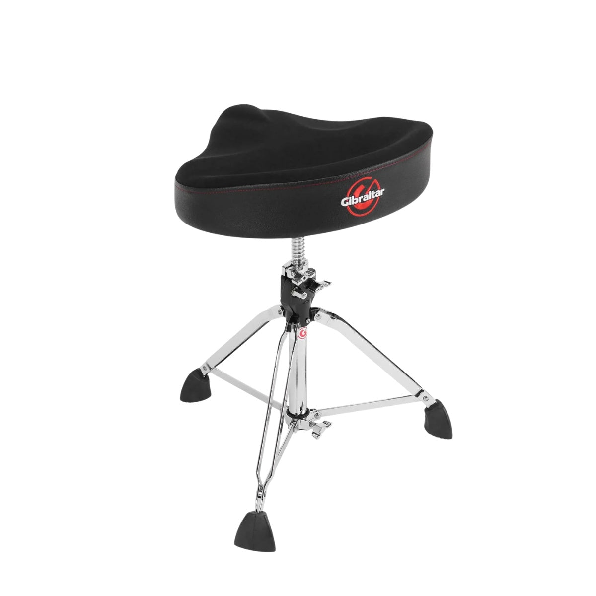 Gibraltar 9608NM 9000 Series 42 cm Neo Saddle Drum Throne with neoprene seat and adjustable chrome tripod base
