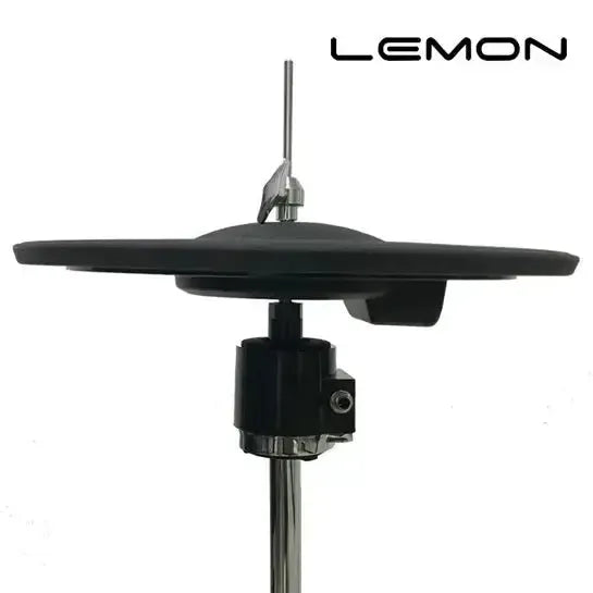 Lemon 12 inch hihat met controller in black rubber with rotation stopper and dual-zone sensor for electronic drum kits