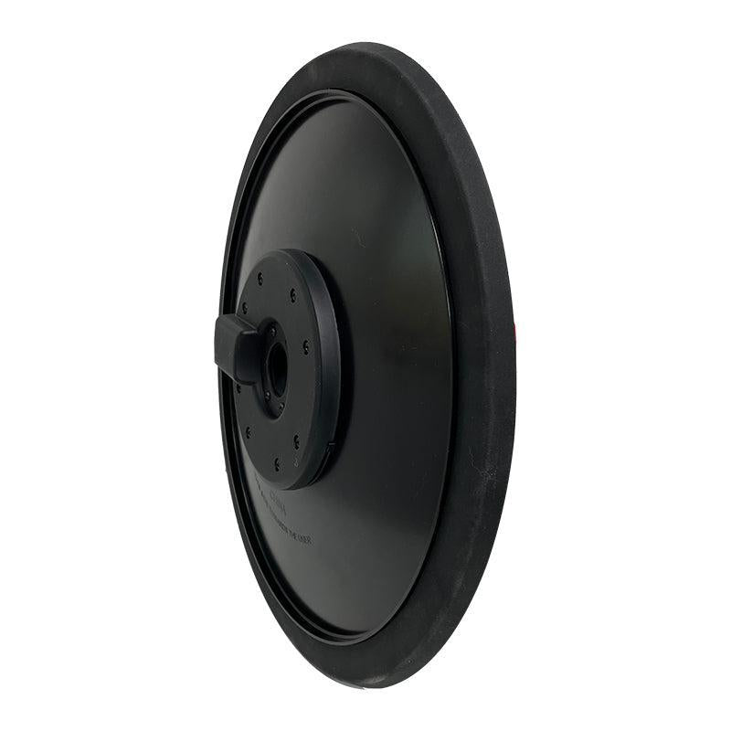 Lemon 15" China cymbal back view showing curved bow and edge with mounting hardware for realistic playing feel.