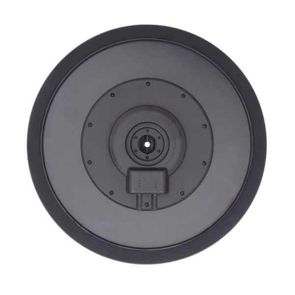 Lemon 18 inch ride cymbal with black rubber coating and realistic playing feel for acoustic-sized 3-zone ride use