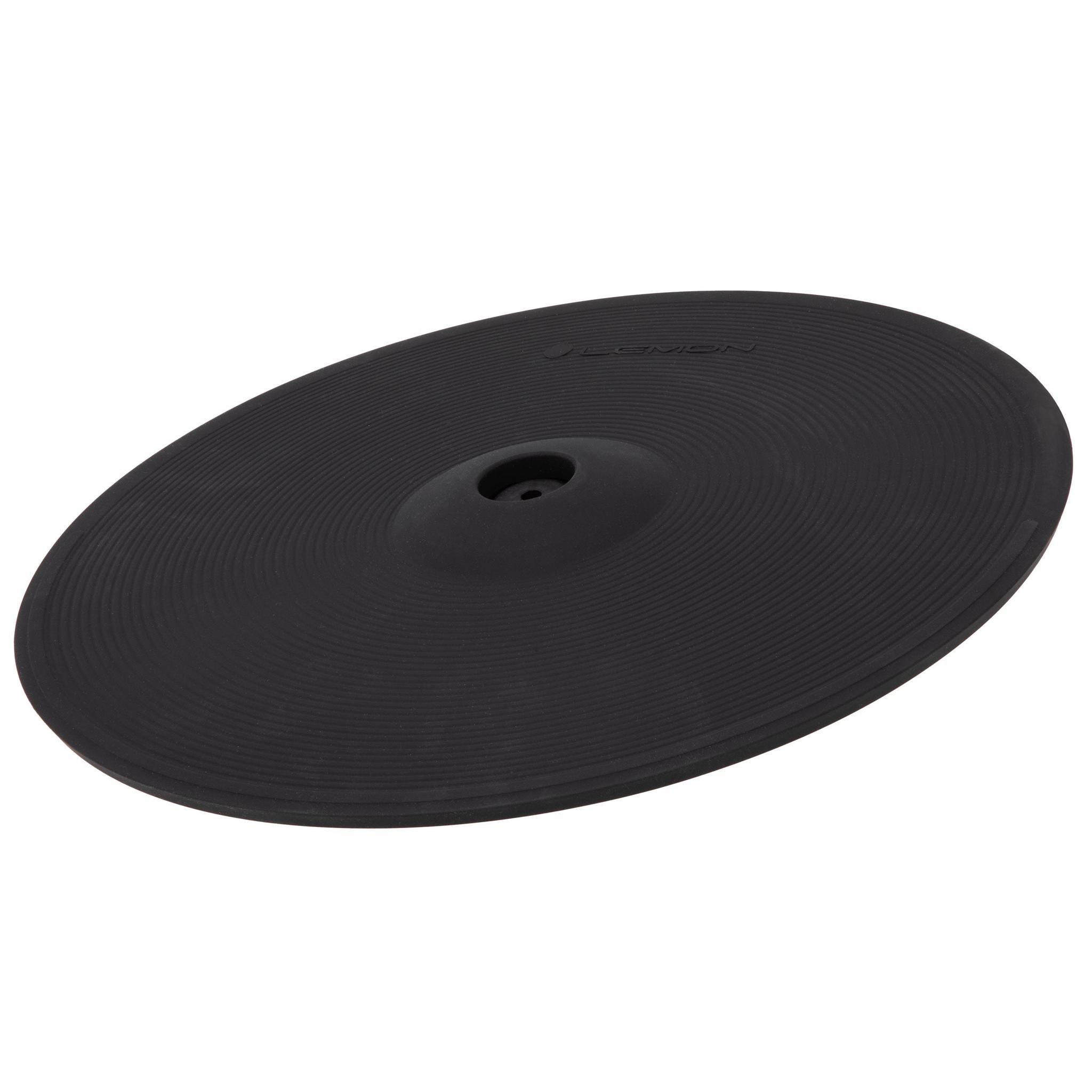 Lemon 18 inch ride cymbal with durable black rubber coating and three-zone acoustic-sized design by Lemon.