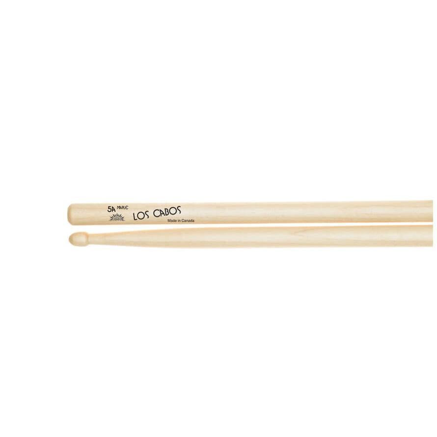 Los Cabos 5A Maple Wood Tip drumsticks made from balanced 100% Canadian maple wood with a light weight feel