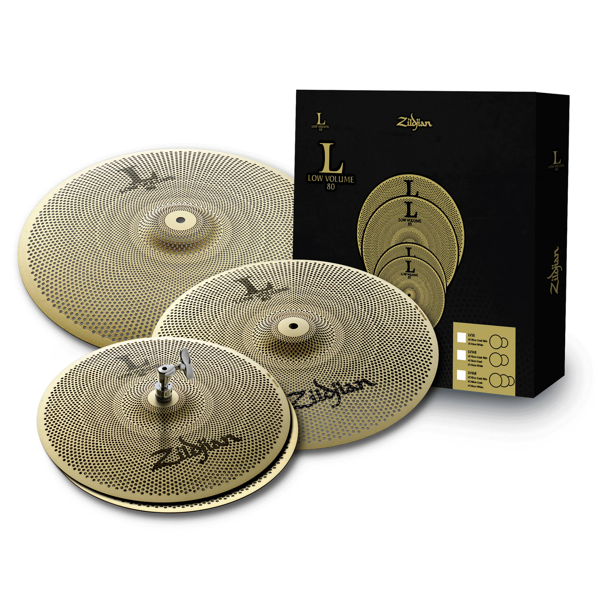 Zildjian L80 LV468 Low Volume Cymbal Set