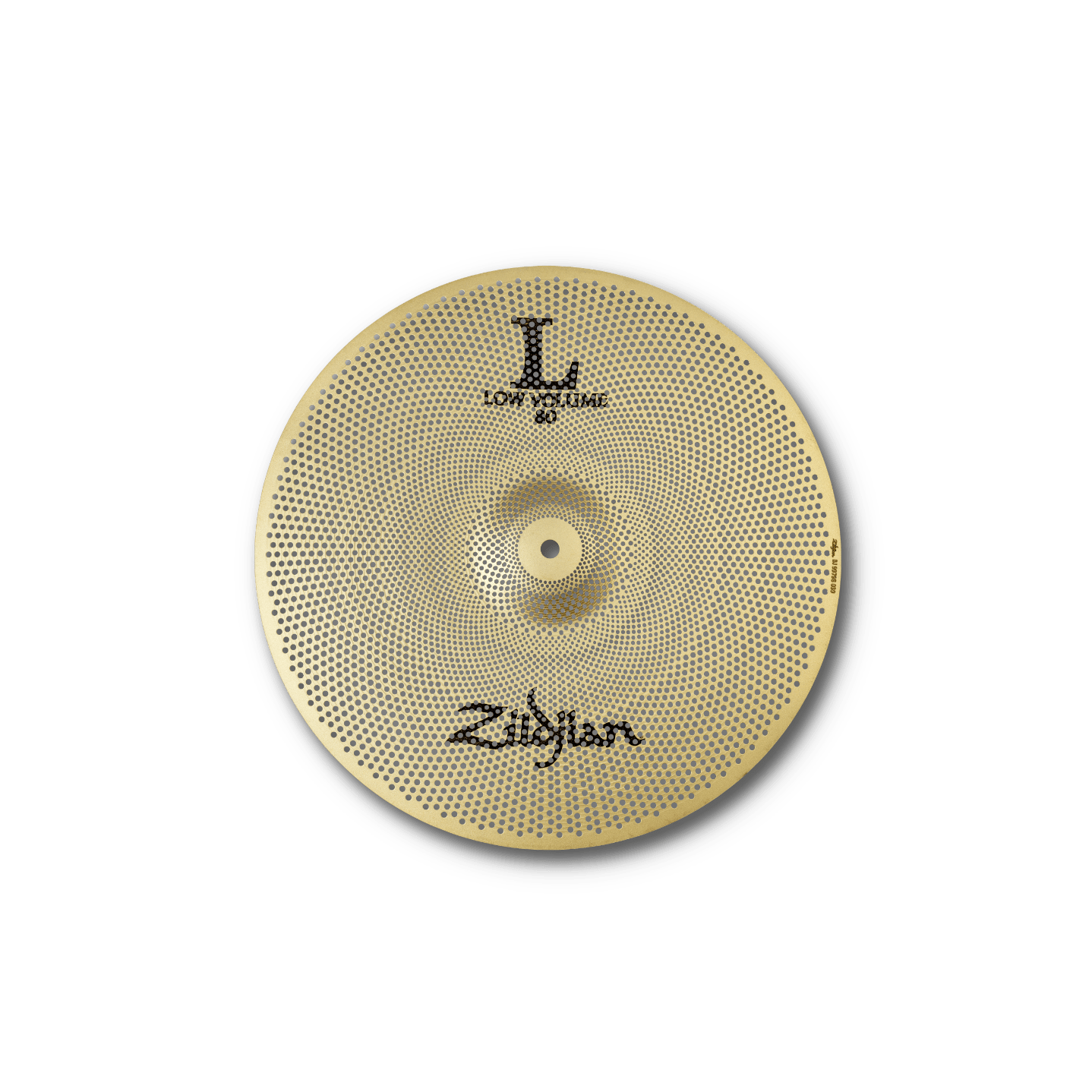 Zildjian 16" L80 Low Volume Crash - top coin shot