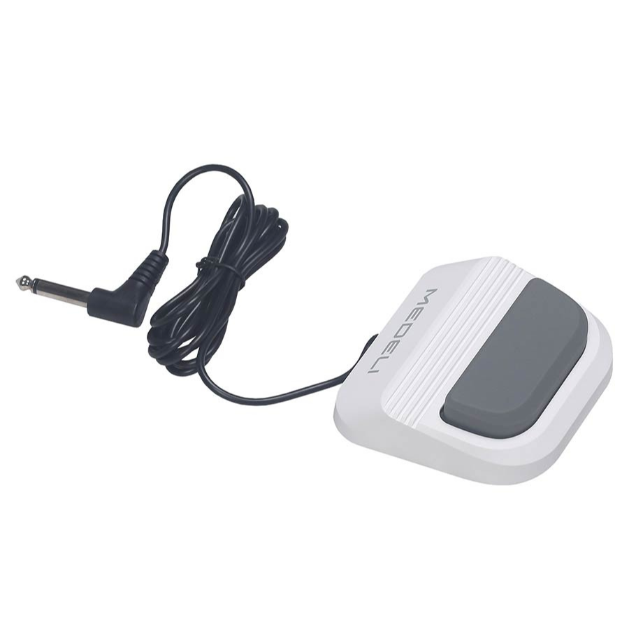 Medeli MR101S - Portable Rhythm Machine pedal with attached cable and 1/4 inch plug for drum control.