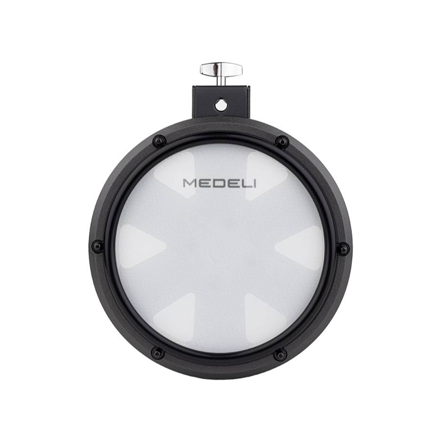 Medeli MZ725 digital drum kit in XL setup mesh head drum pad showcasing realistic feel by Medeli brand