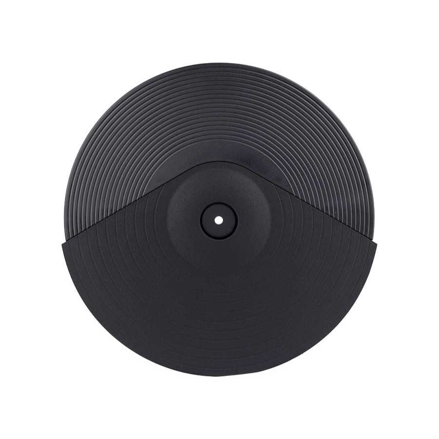Medeli MZ725 digital drum kit in XL setup black dual-zone cymbal pad with realistic feel for drummers