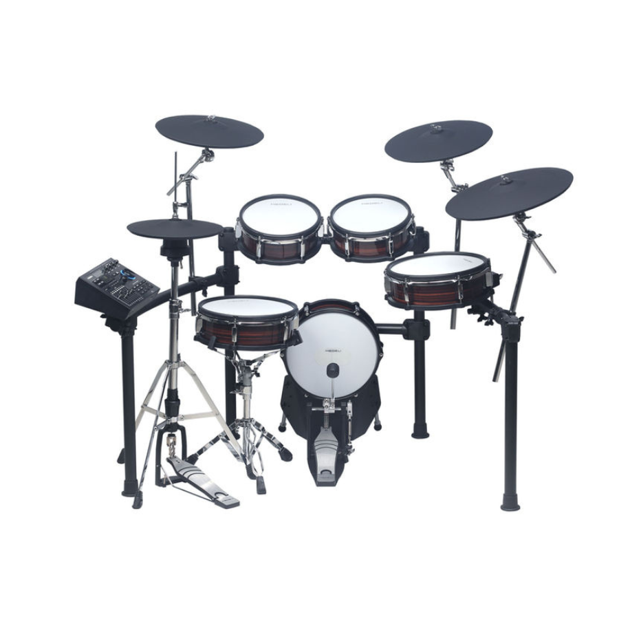 Medeli MZ923 digital drum kit with wooden shell design and advanced electronic drum pads by Medeli