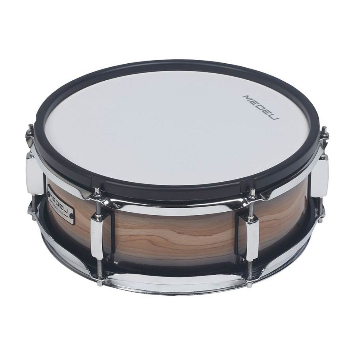 Medeli MZ928 - Flagship digital drum kit snare drum with full-size wooden shell and premium finish by Medeli