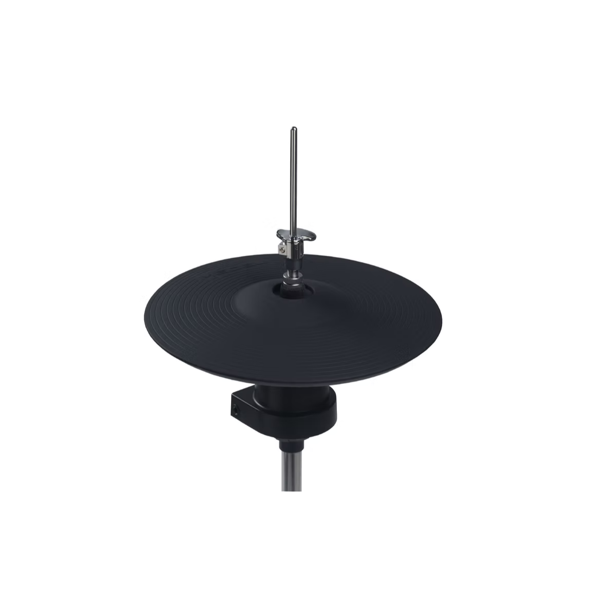 Medeli MZ928 - Flagship digital drum kit black cymbal pad with mounting hardware and metal stand attachment