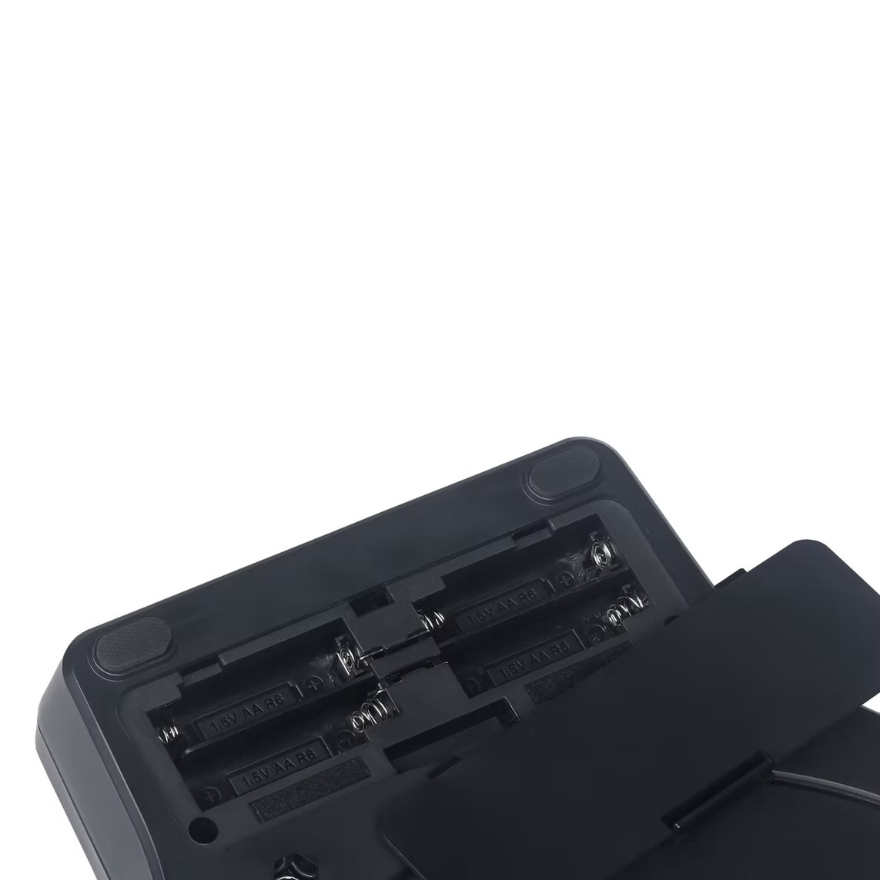 Battery compartment open on the Medeli TP110 Pro - Your Daily Dose of Drum-Rhythm Exercises digital practice pad by Medeli