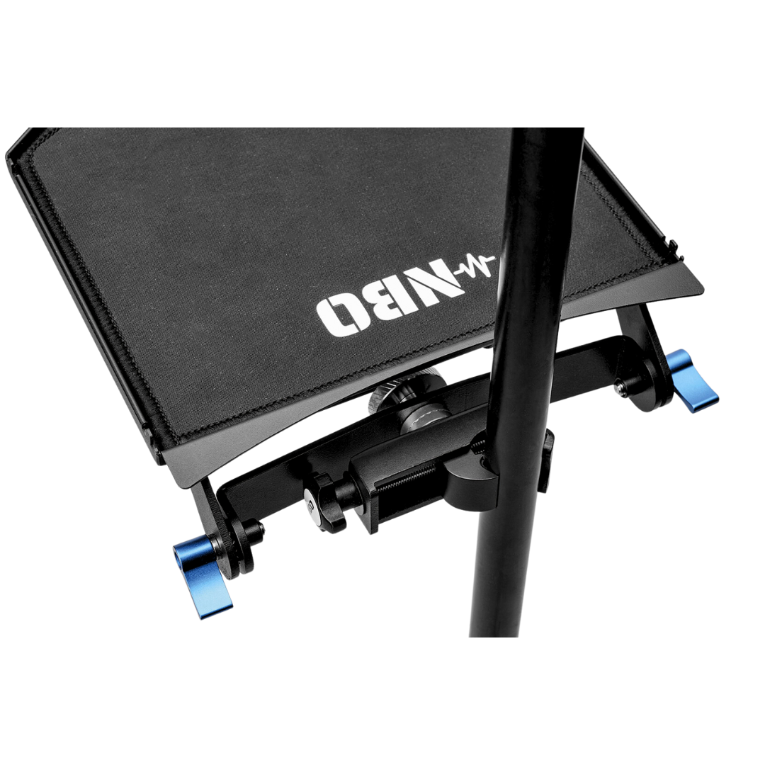 NBO Oneboard - Full Pack modular gear tray mounted on rod, showing compact, rock-solid performance station design by NBO.
