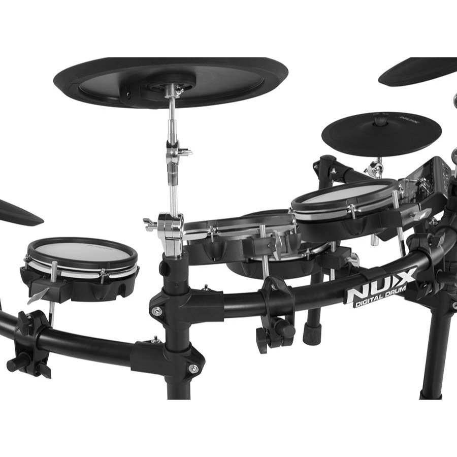 NUX DM-7X All Mesh Head (REMO) Professional Digital Drum Kit with advanced velocity-sensitive drum pads and cymbals