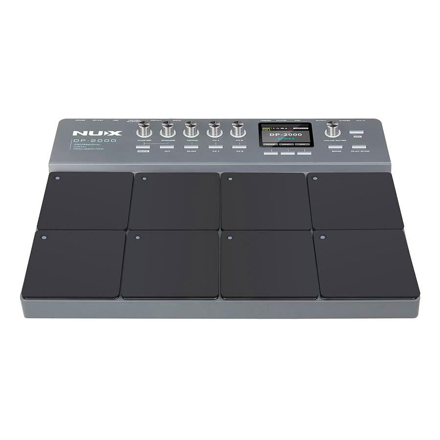 NUX DP-2000 Digital Percussion Pad with 8 velocity-sensitive strike pads and control knobs for dynamic sound performance