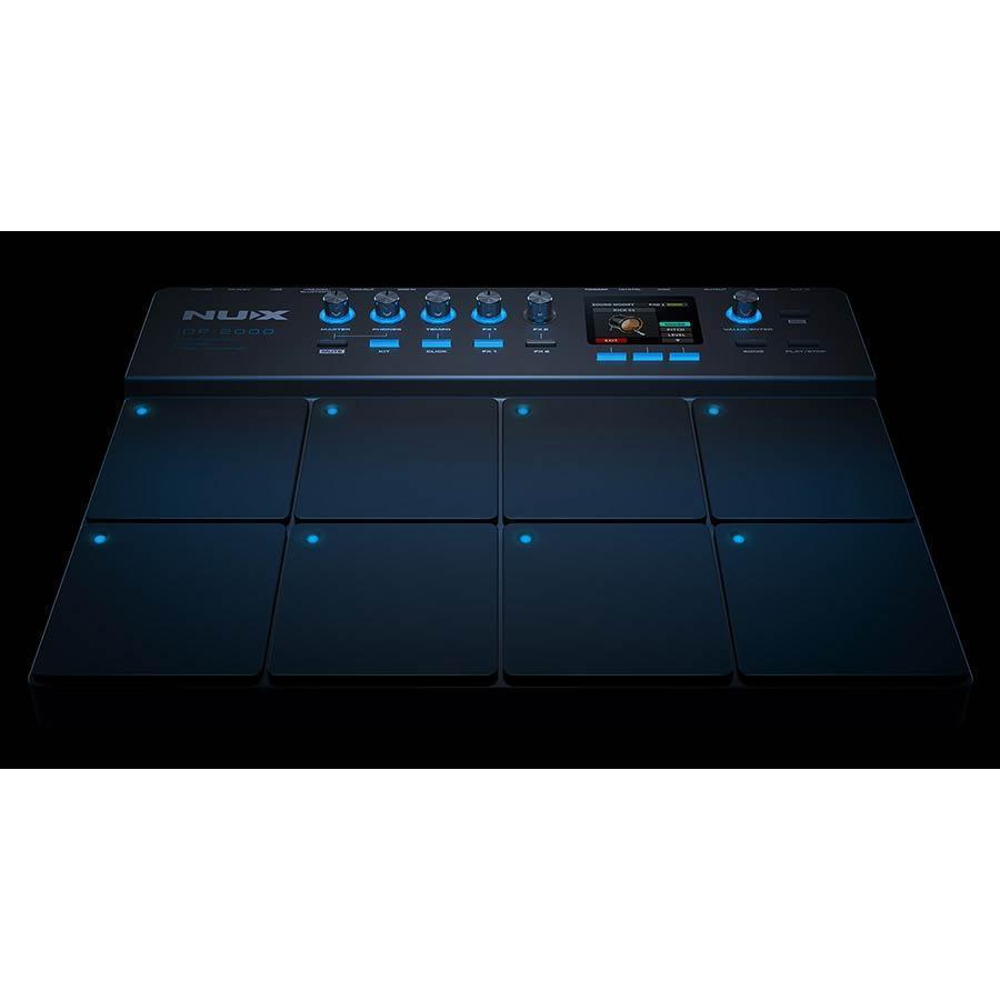 NUX DP-2000 Digital Percussion Pad with 8 velocity-sensitive strike pads and control knobs for dynamic drumming performance