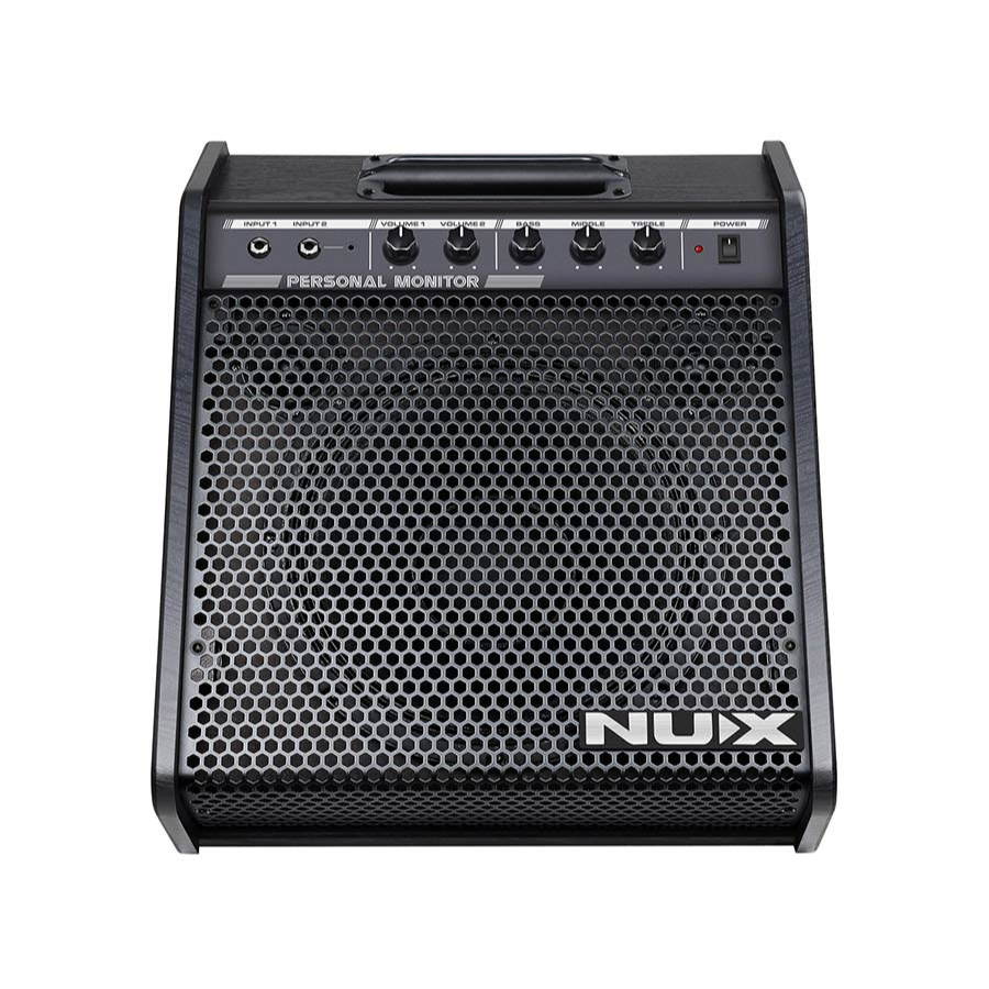 NUX NPA-100 Professional Monitor Speaker 120W with multiple input options and control knobs designed for digital drums monitoring.