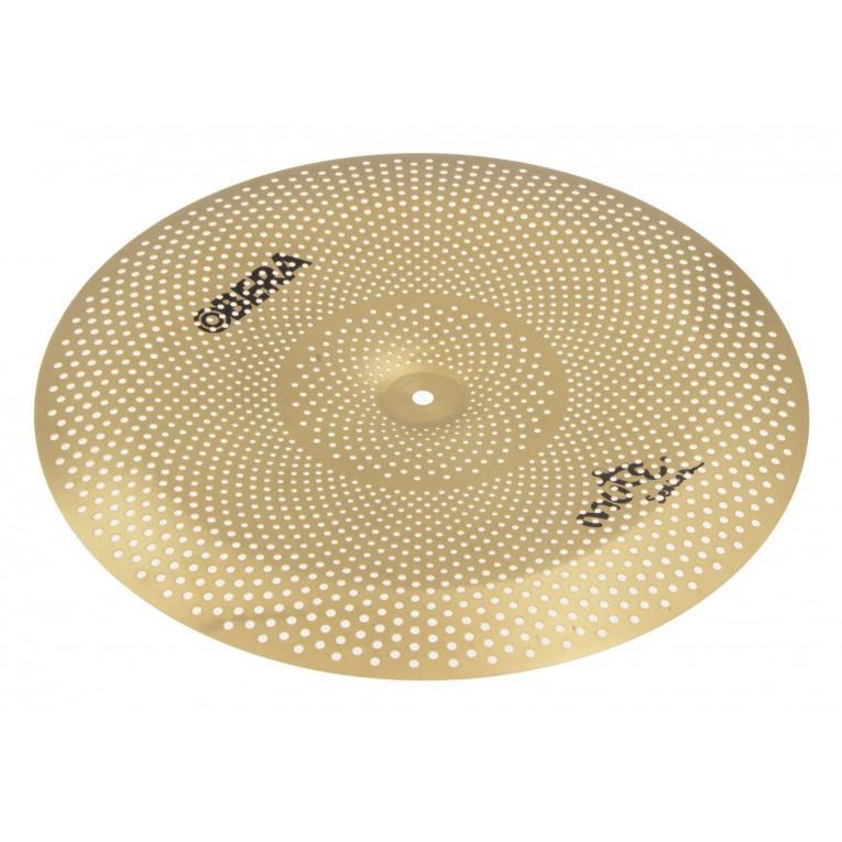 Obera 18" China - Silent cymbal with perforated brass finish designed for low volume and quiet practice sessions.