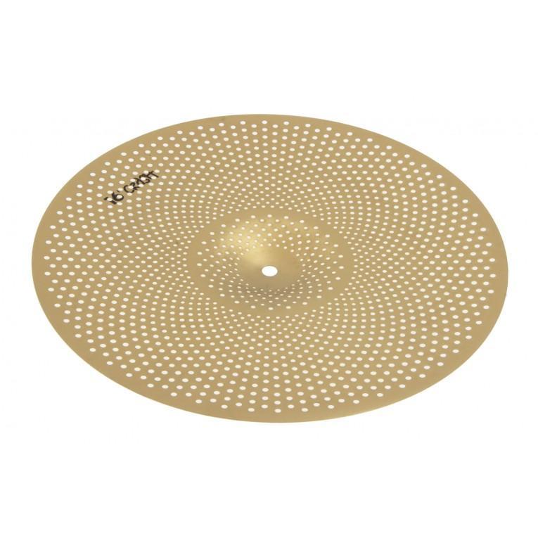 Obera 16" Silent crash - Gold cymbal with perforated design for low volume, authentic feel by Obera