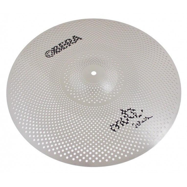 Obera Silent cymbal set 14 / 16 / 18 / 20 silver low volume cymbal with perforated design for quiet practice