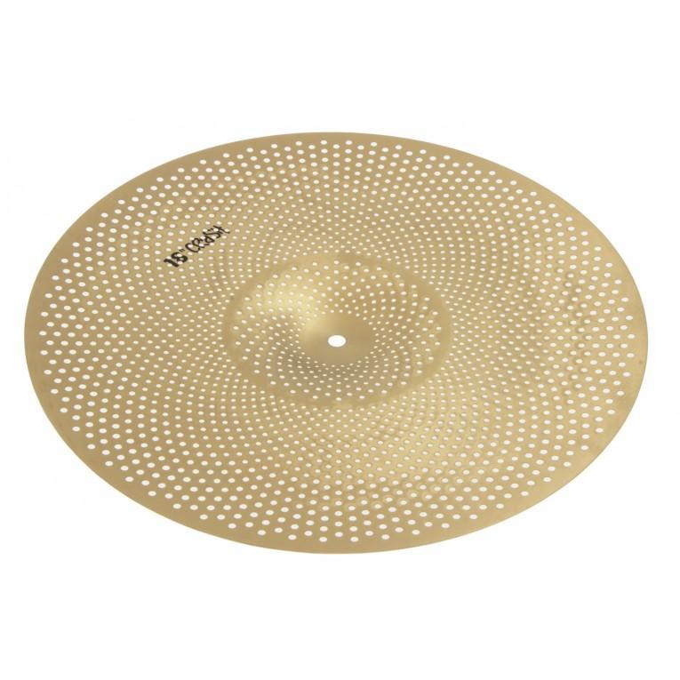 Obera 18" Silent ride - Gold cymbal with perforated design for 80% quieter play and authentic feel by Obera