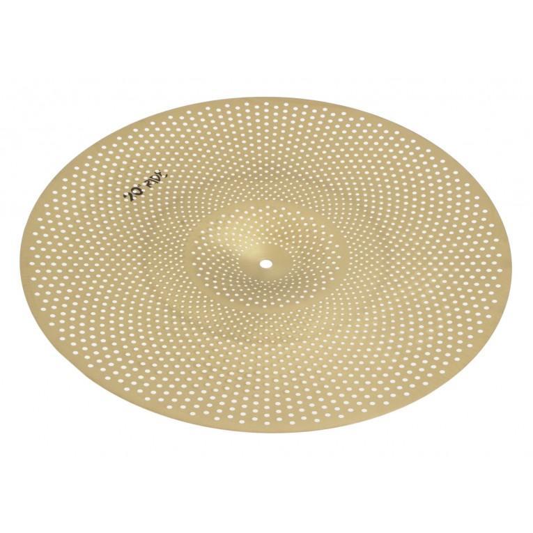 Obera 20" Silent ride - Gold cymbal with perforated low volume design for quiet practice and acoustic use
