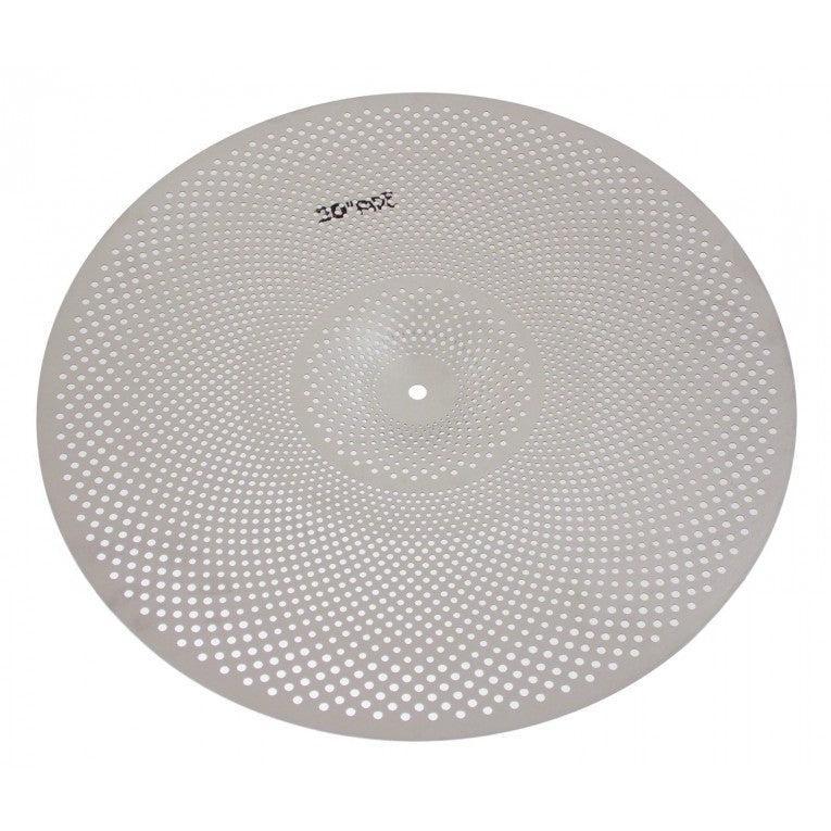 Obera 20" Silent ride drum cymbal with perforated design for 80% quieter performance by Obera