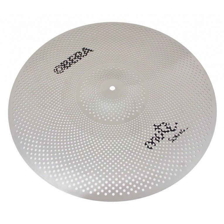 Obera Silent cymbal set 14 / 16 / 18 / 20 silver low volume cymbal with perforated design for quiet practice