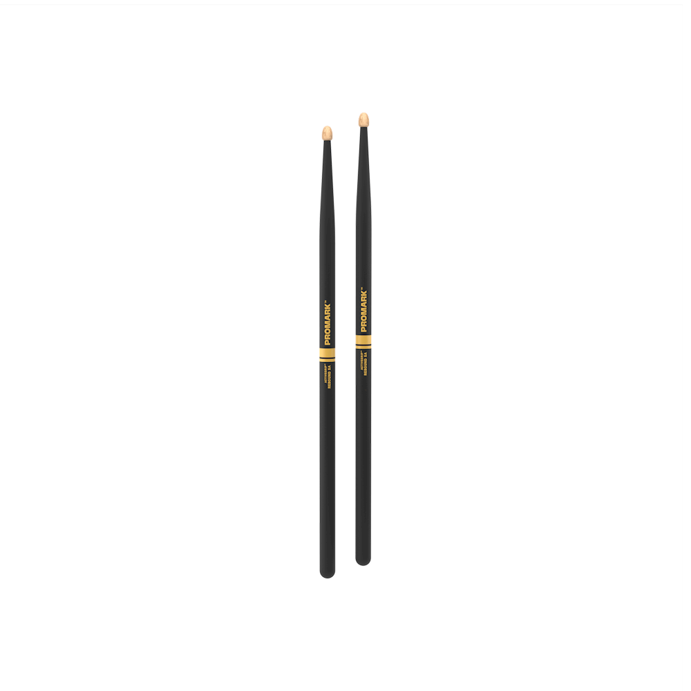 ProMark Rebound 5A ActiveGrip Hickory Drumsticks, Acorn Wood Tip