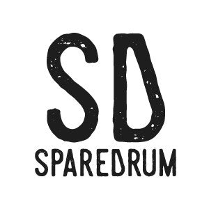 Sparedrum FLT-C1 - Cymbal Felt Washer 35x15mm (x4) logo in black with a distressed style on white background