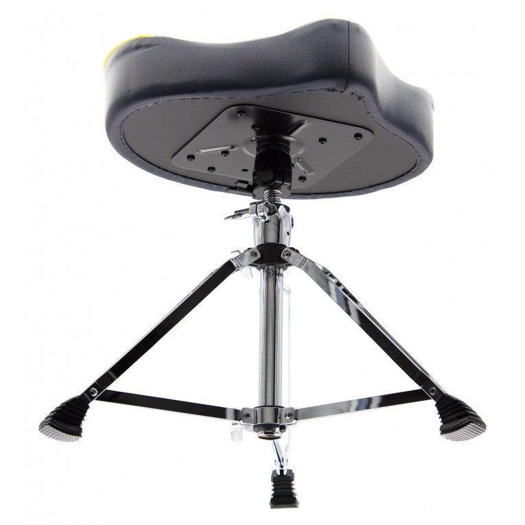 SPAREDRUM DTHS1-BSR - PRO DRUM THRONE SADDLE SHAPED DOUBLE-BRACED LEGS - NAVY BLUE drum stool by SpareDrum