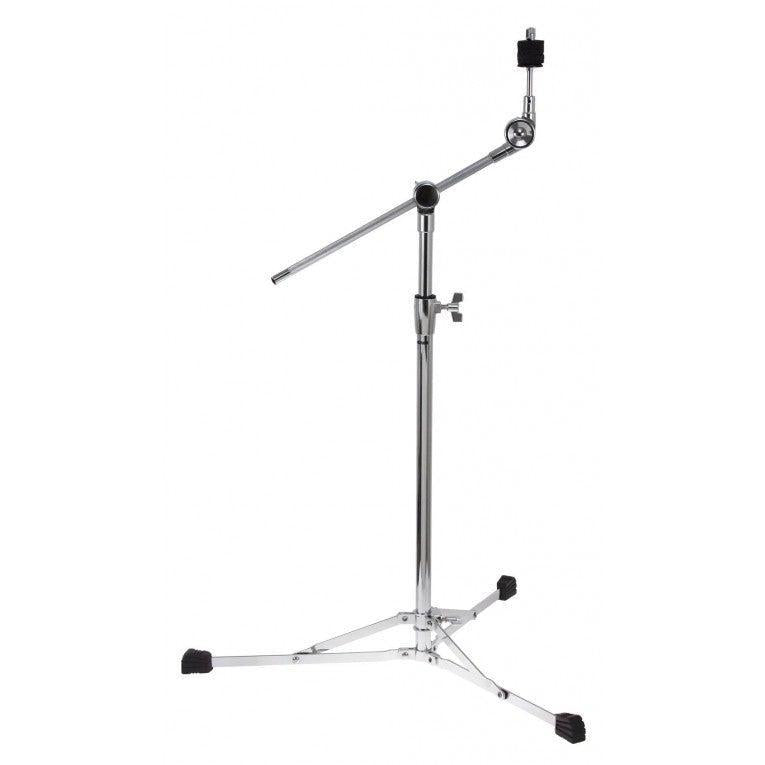Sparedrum HCS3B - Cymbal Boom Stand - Flat legs with adjustable arm and sturdy chrome finish by SpareDrum