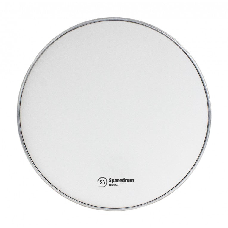 SpareDrum M3W14 - 14" 3-ply Mesh Head Mute - Silent - White