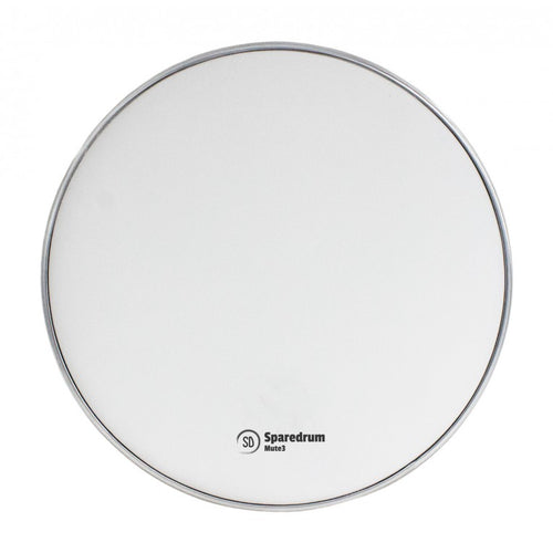 SpareDrum M3W14 - 14" 3-ply Mesh Head Mute - Silent - White