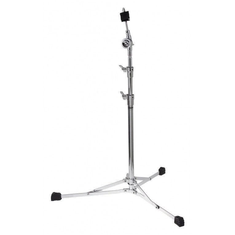 SpareDrum SD-HCS3 Cymbal Stand flat legs with adjustable height and sturdy flat leg base in chrome finish by SpareDrum
