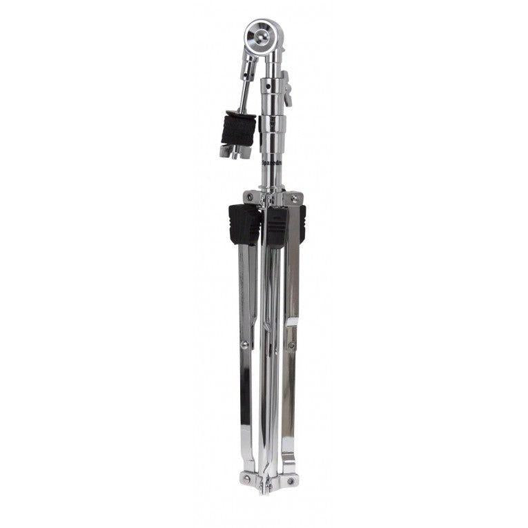 SpareDrum SD-HCS3 Cymbal Stand flat legs with chrome finish, straight adjustable tubes, and plastic cymbal sleeve by SpareDrum