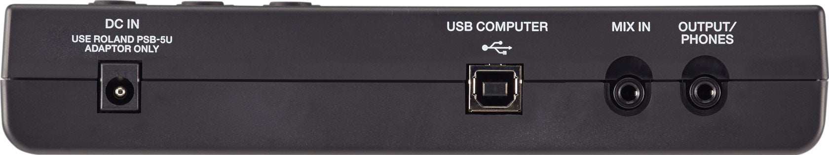 Roland TD-07 sound module, rear panel connections