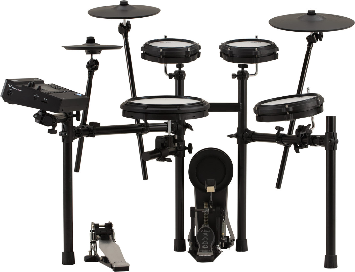 Roland TD313 electronic drum kit, drummer's view with V31 module