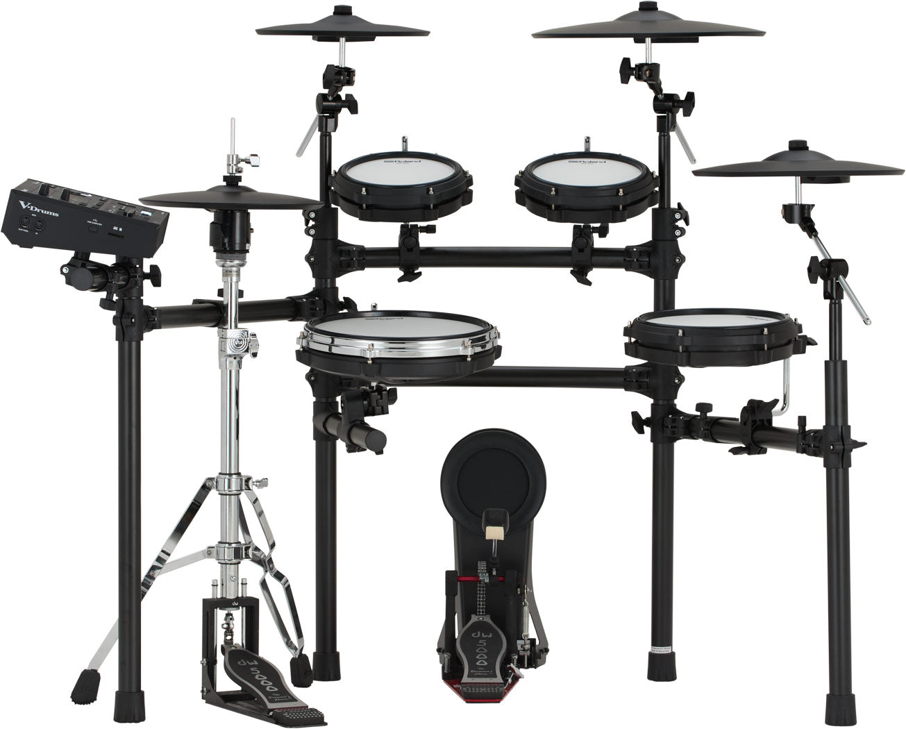 Roland TD513 electronic drum kit, drummer's view with V51 module