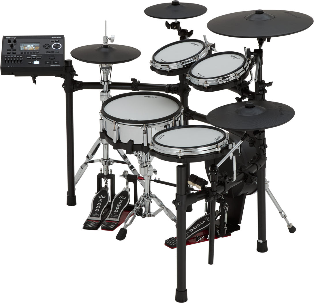 Roland TD516 electronic drum kit, side view