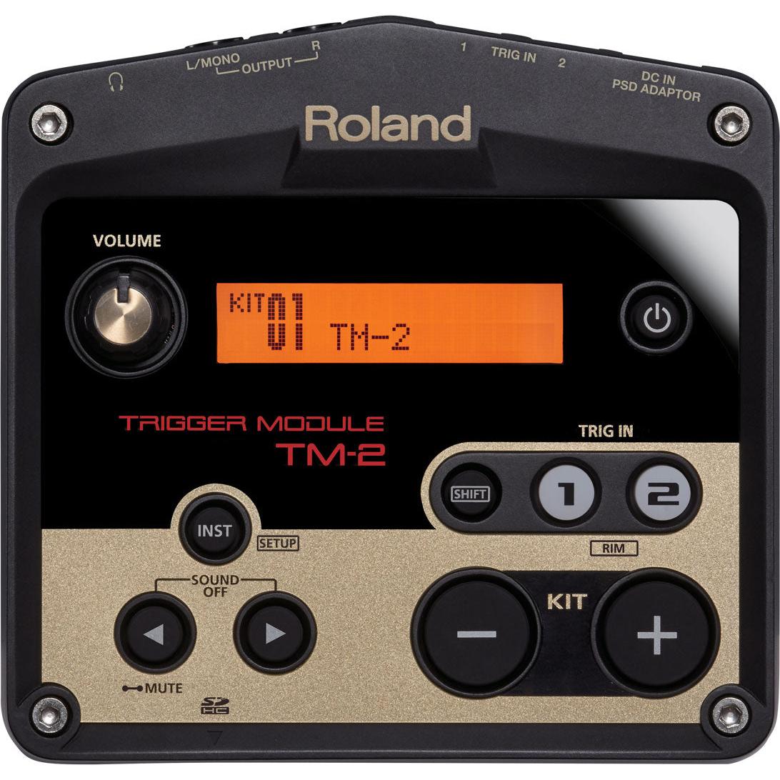 Roland TM-2 trigger module, top panel with display and kit buttons