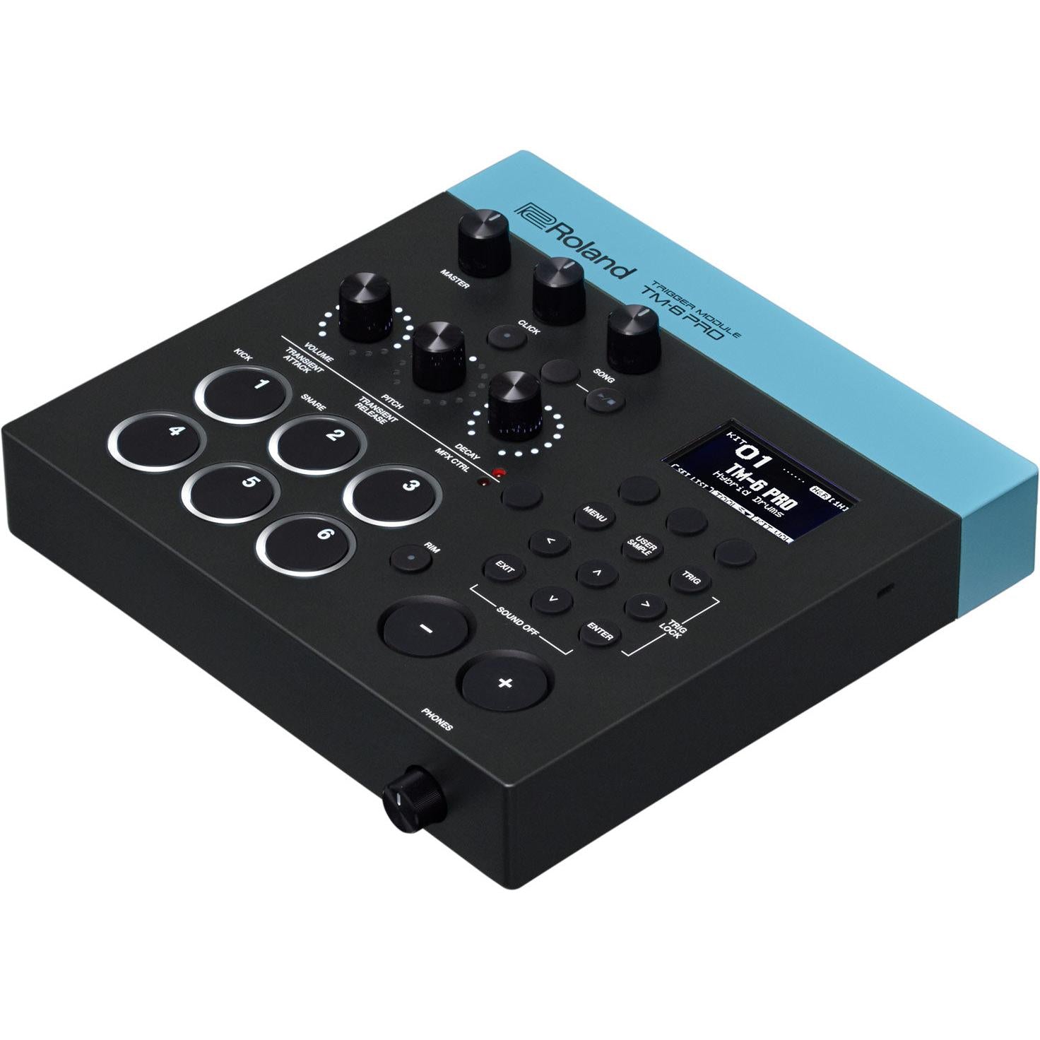 Roland TM-6 Pro trigger module, angled view