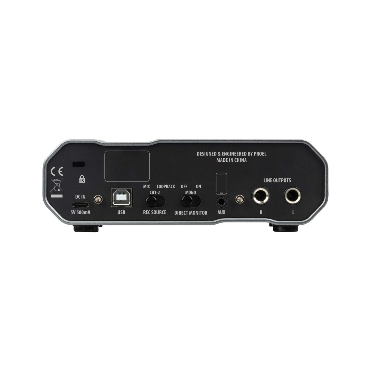Eikon SBi-POD USB Audio Interface - rear panel