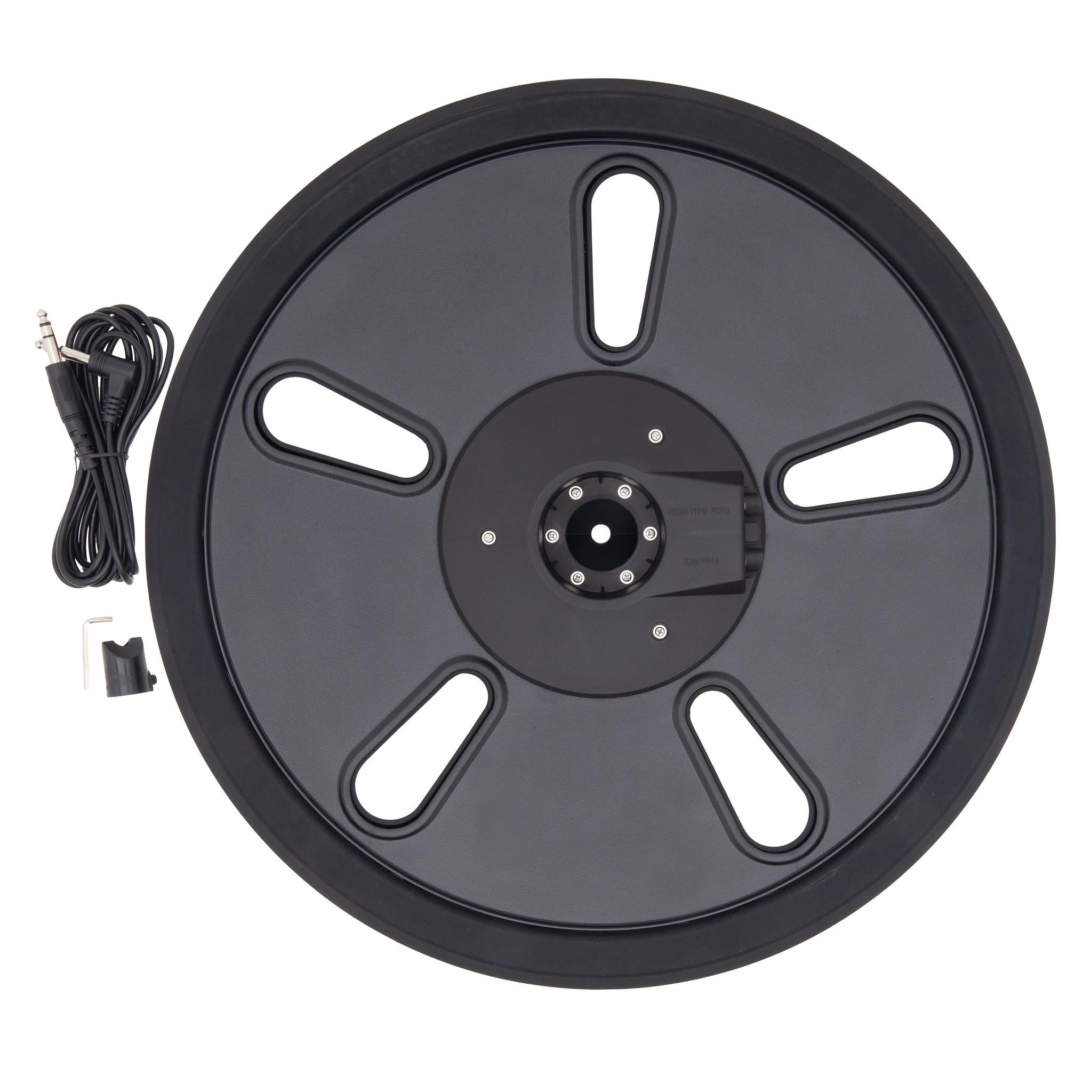 Unlock Lightning 18 inch 3-zone FX cymbal black with cable and mounting hardware by Unlock drums