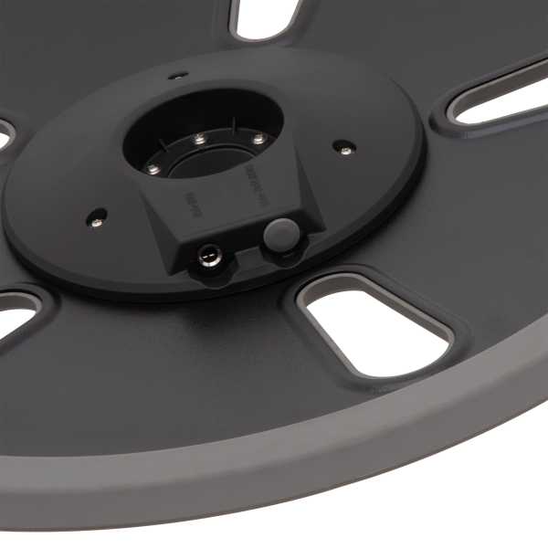Unlock Lightning 18 inch 2-zone FX cymbal grey showing the trigger area and grey textured surface by Unlock drums